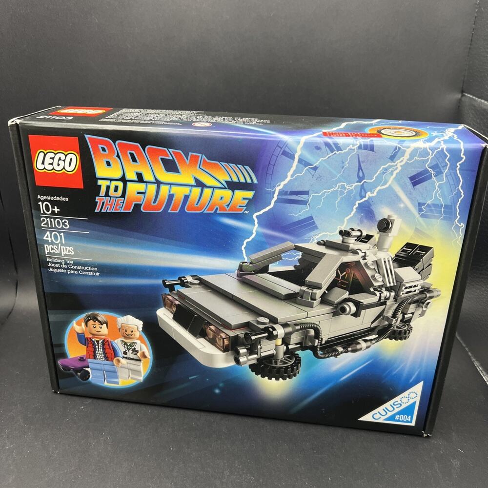 LEGO 21103 Back to the Future DeLorean Time Machine CUUS#004 RETIRED Marty McFly